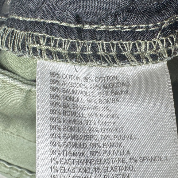 RVCA Men’s Daggers Denim Green Zip Fly Cotton Blend Tapered Skinny Jeans Size 36 - Picture 16 of 16